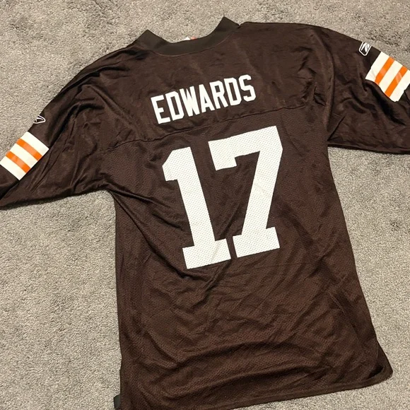 Browns Football Jersey #17 Edwards - Picture 4 of 4